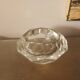 Vintage 70's faceted crystal ashtray