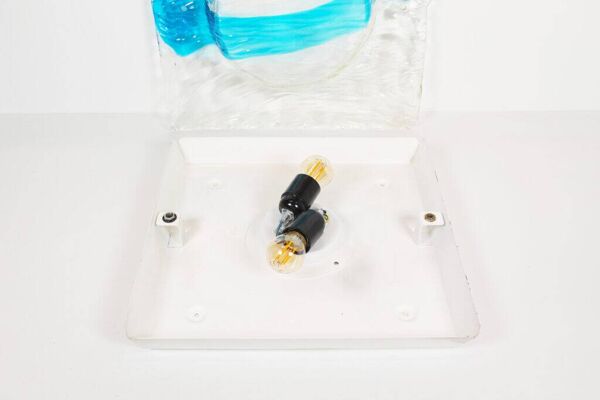 Grand et rare plafonnier en verre de Murano, conçu par Toni Zuccheri pour VeArt, Italie, années 1970.