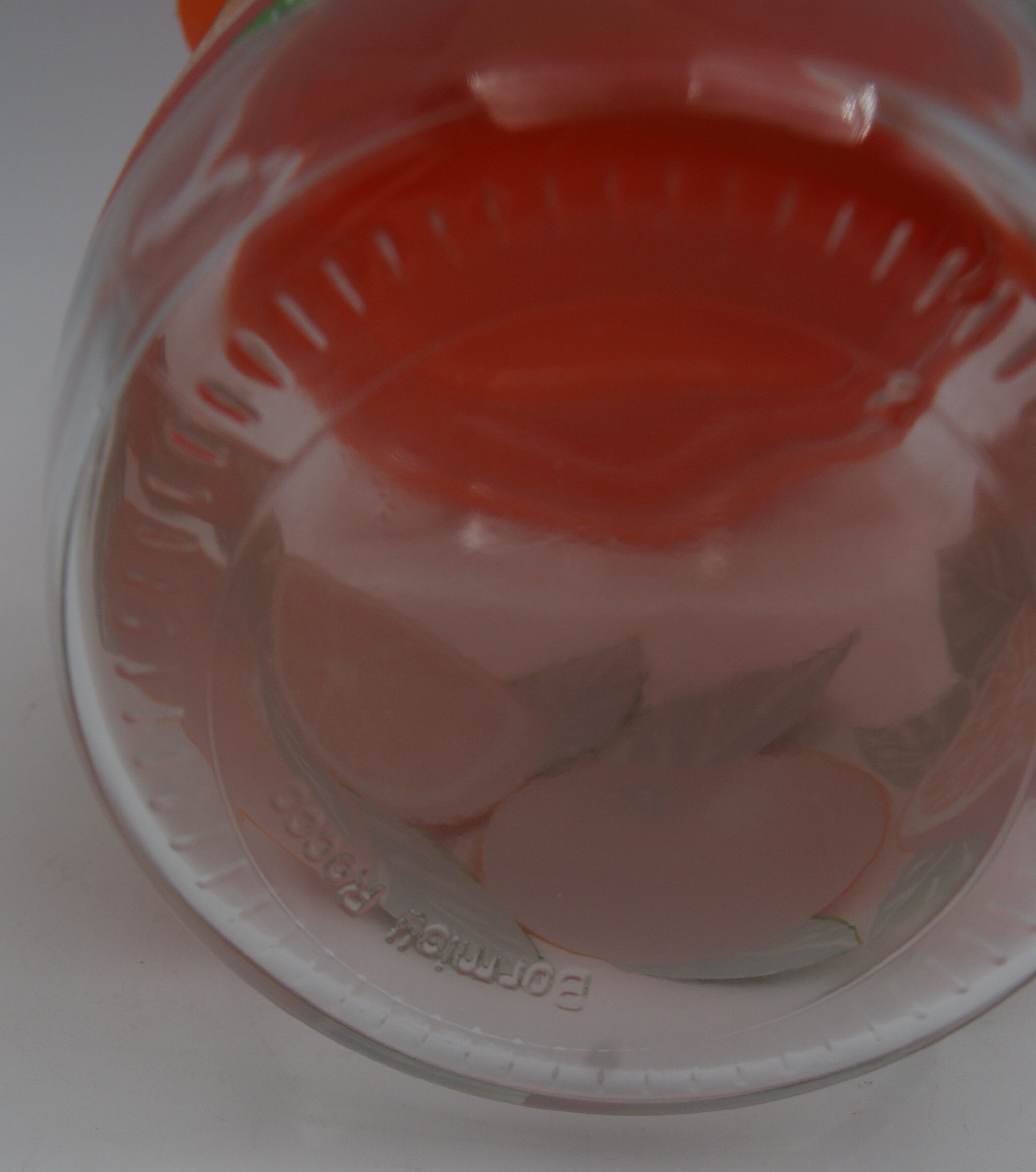 Vintage oranges glass decanter