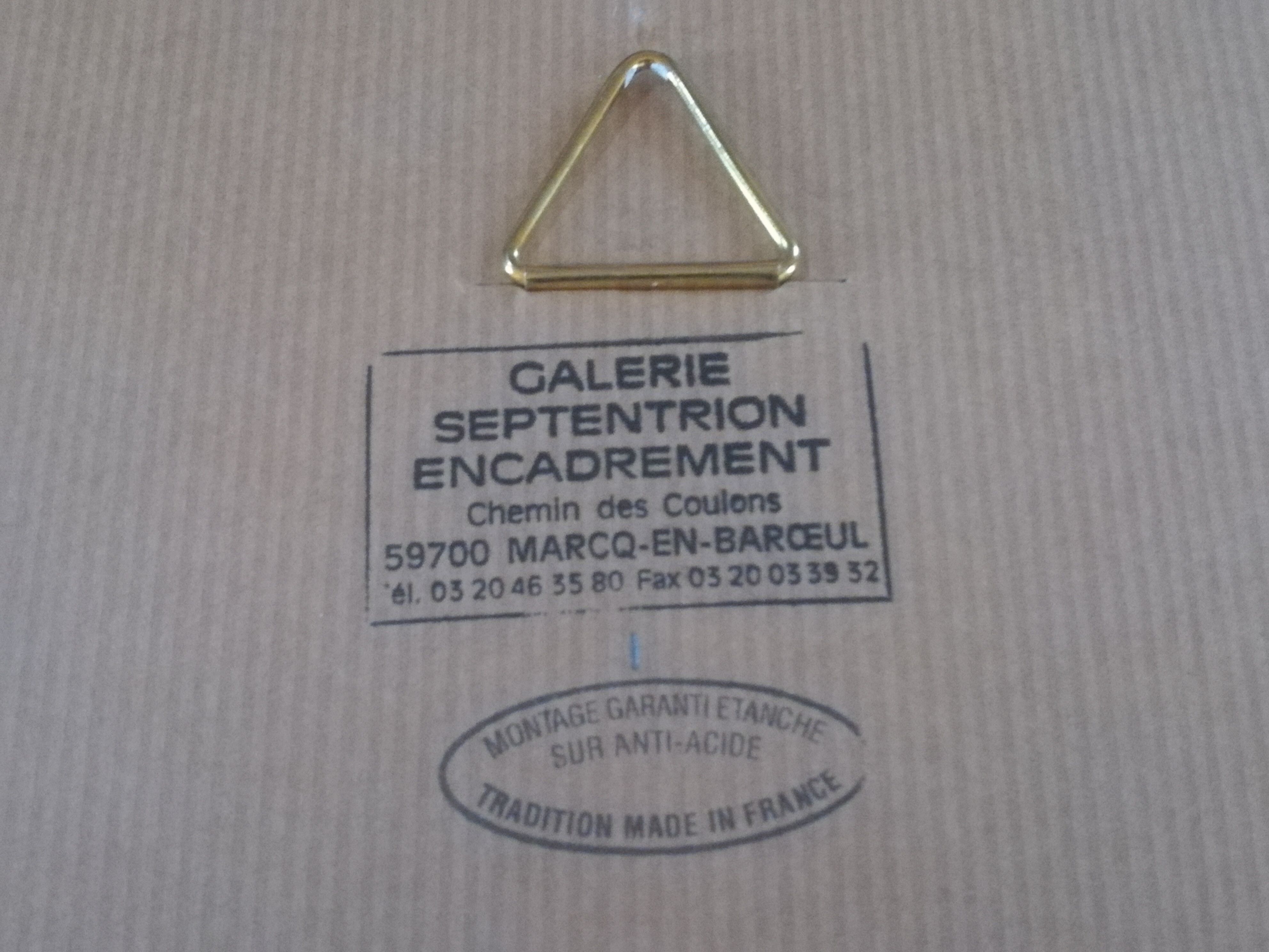 Marine lithograph signed Stéphane Lauro