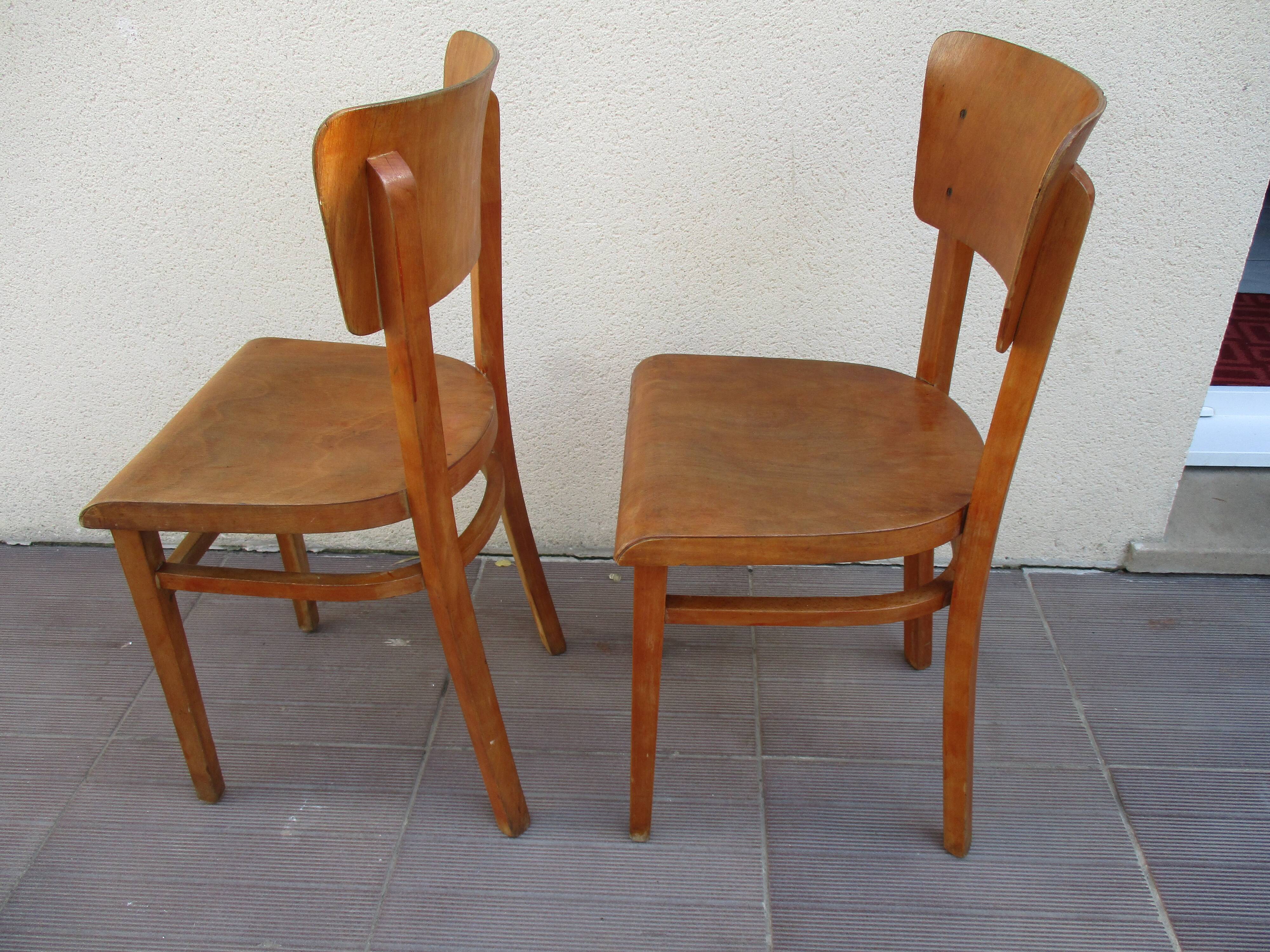 pair of Thonet bistro chairs