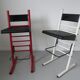 Pair of modular stools " Errebi " Italy 80s era Memphis