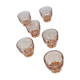 Lot de 6 verres à eau Rosaline en verre rose