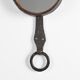 Wrought iron mirror by Léopold Gest, France, circa 1970.