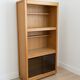 Living room shelf, bookcase with display cabinet by Guillerme and Chambron 1960