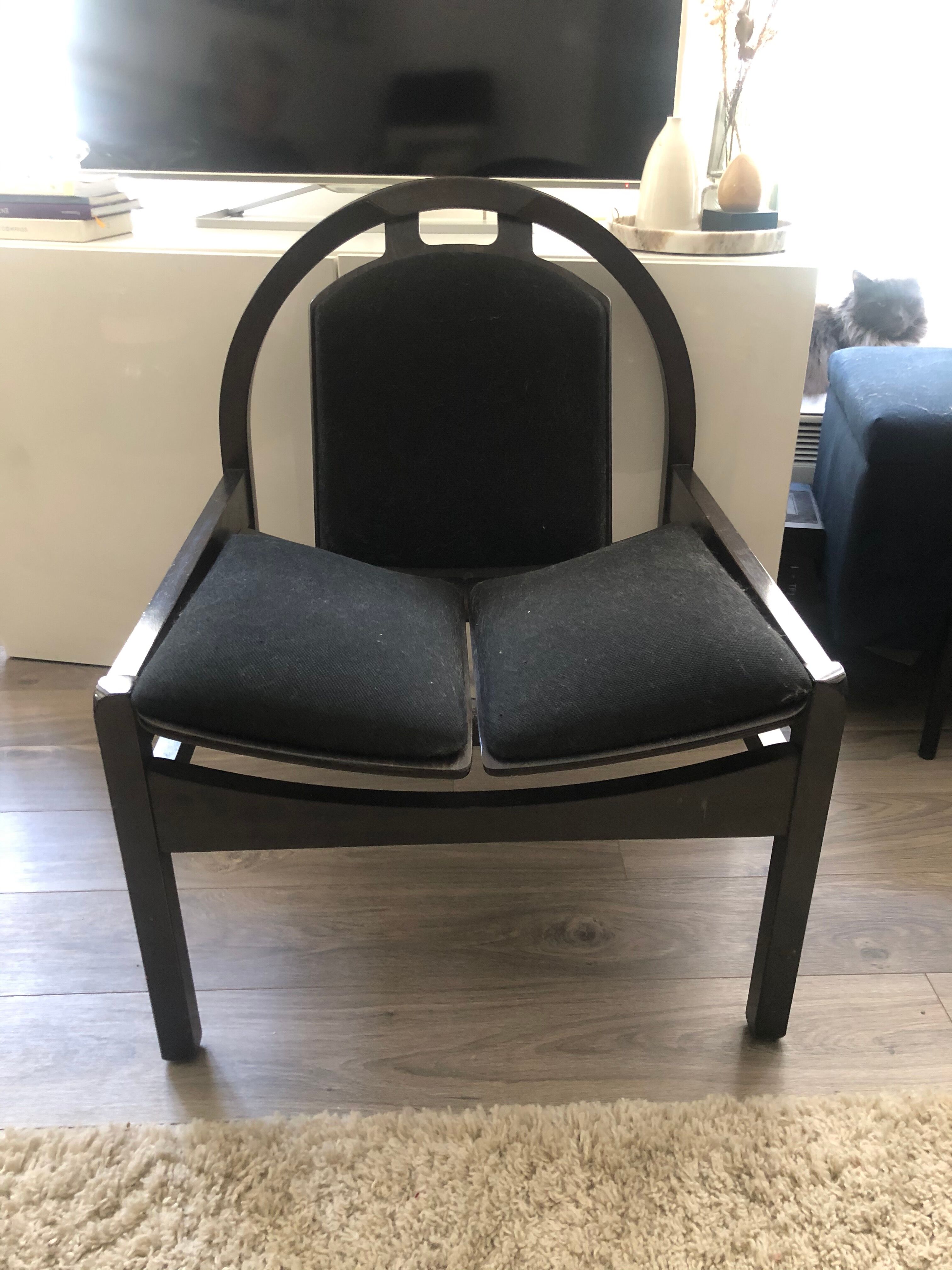 Pair Baumann armchairs