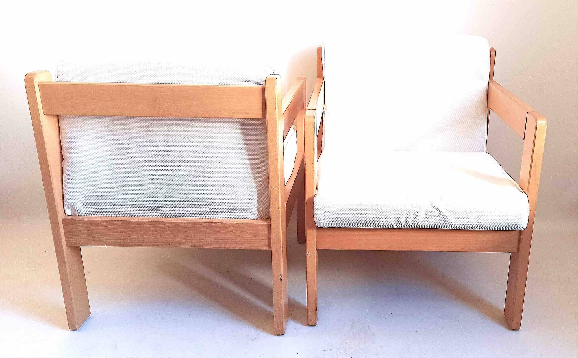Pair of armchairs by Magne France removable fabric
