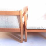 Paire de fauteuils par Magne France tissu déhoussable
