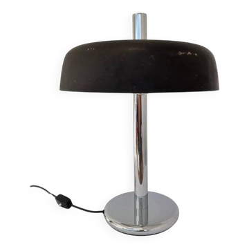 Grande lampe de table champignon extra large de style mid-century par Hillebrand, années 1970.