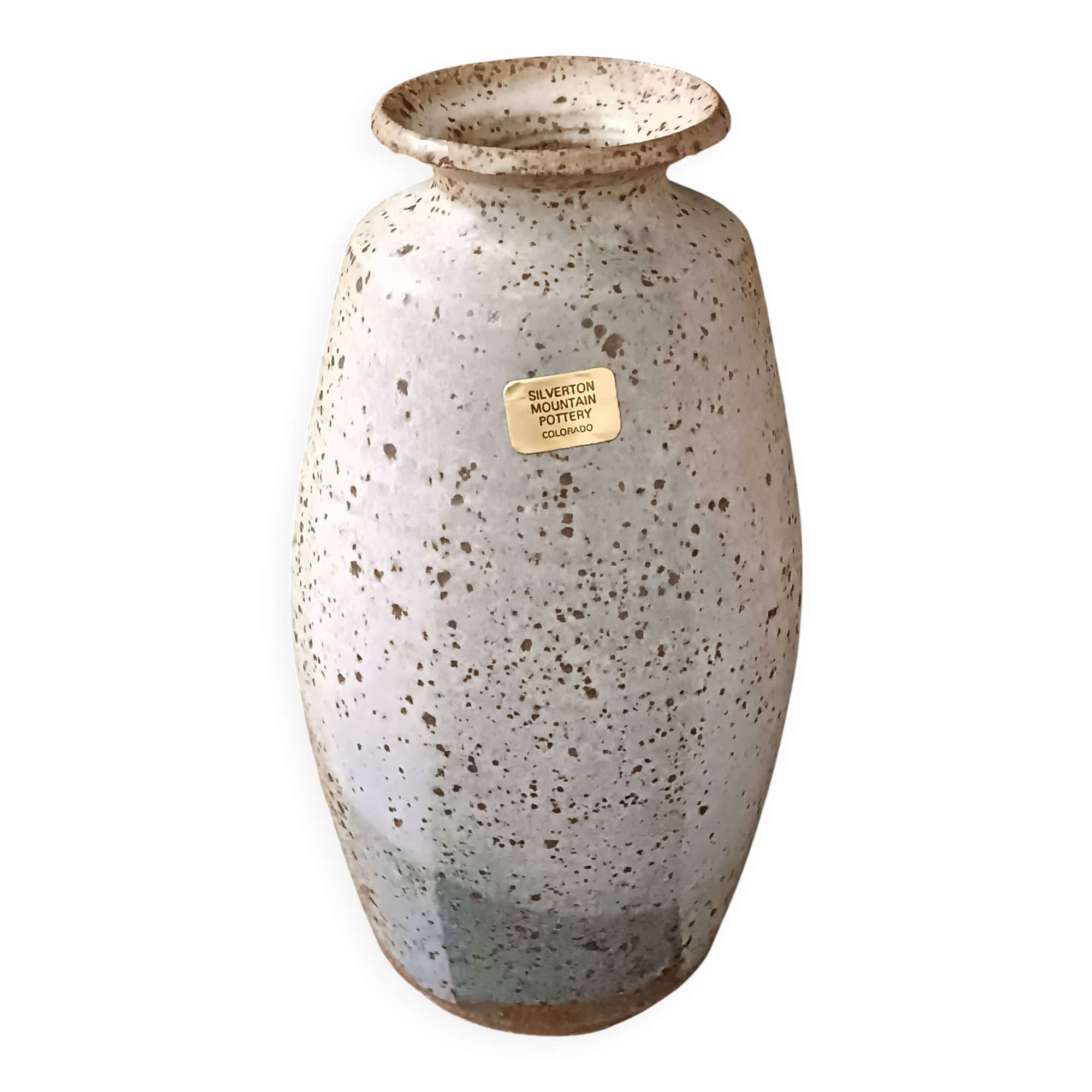 Vintage Franz Kriwanek Silverton mountain pottery stoneware vase