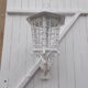 Pair of wrought iron lanterns