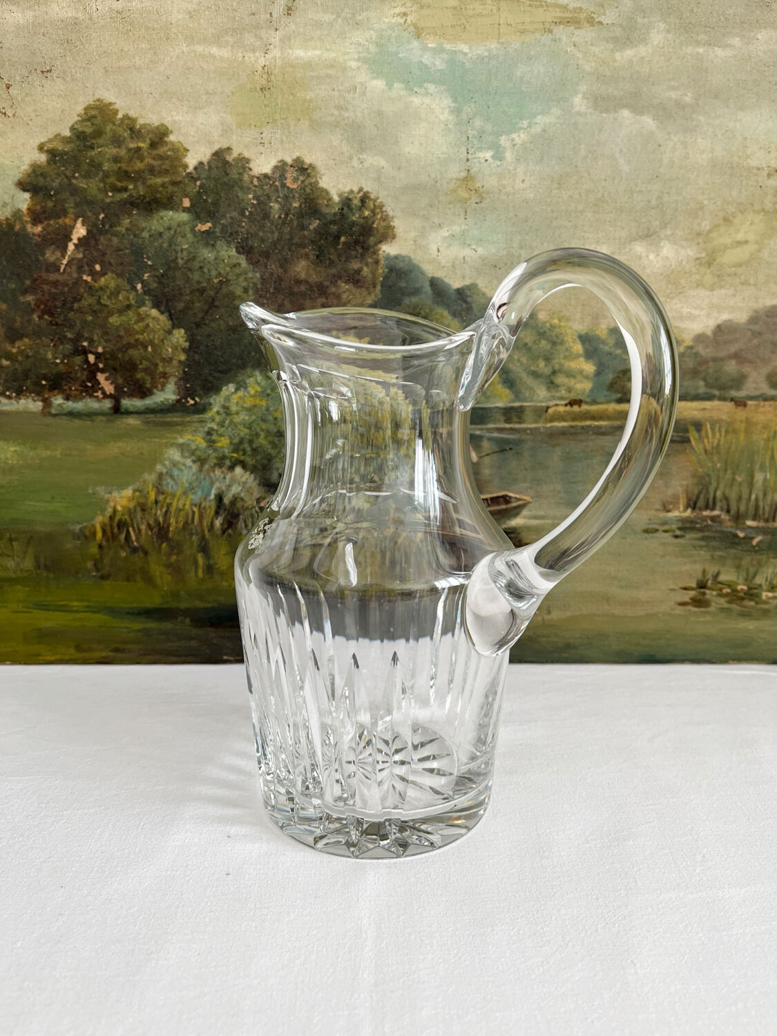 Saint Louis cut crystal water pitcher
