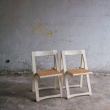 Paire de chaises pliantes