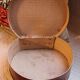 Round suitcase handle leather