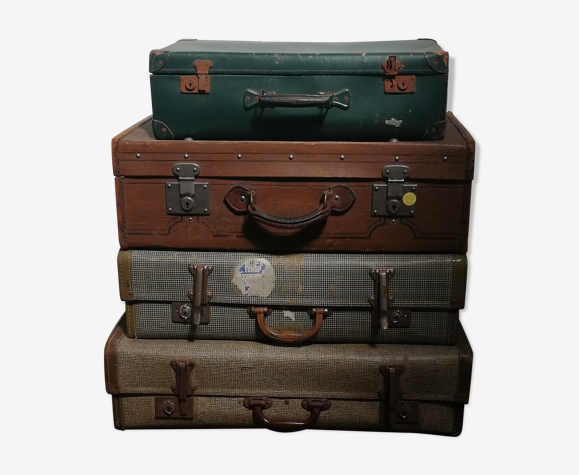 4 valises anciennes
