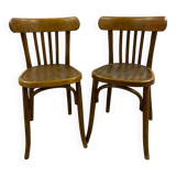 Pair of Baumann bistro chairs