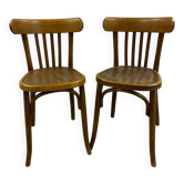 Pair of Baumann bistro chairs