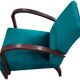 Vintage bottle green armchair in velvet fabric, 1960s-1970s