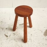 tripod stool in solid pine