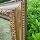 Old plastered and gilded wooden mirror 138x84