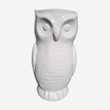 Porte parapluies hibou en porcelaine