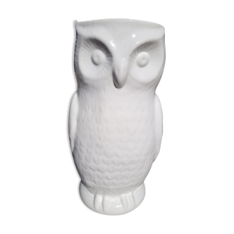 Porte parapluies hibou en porcelaine