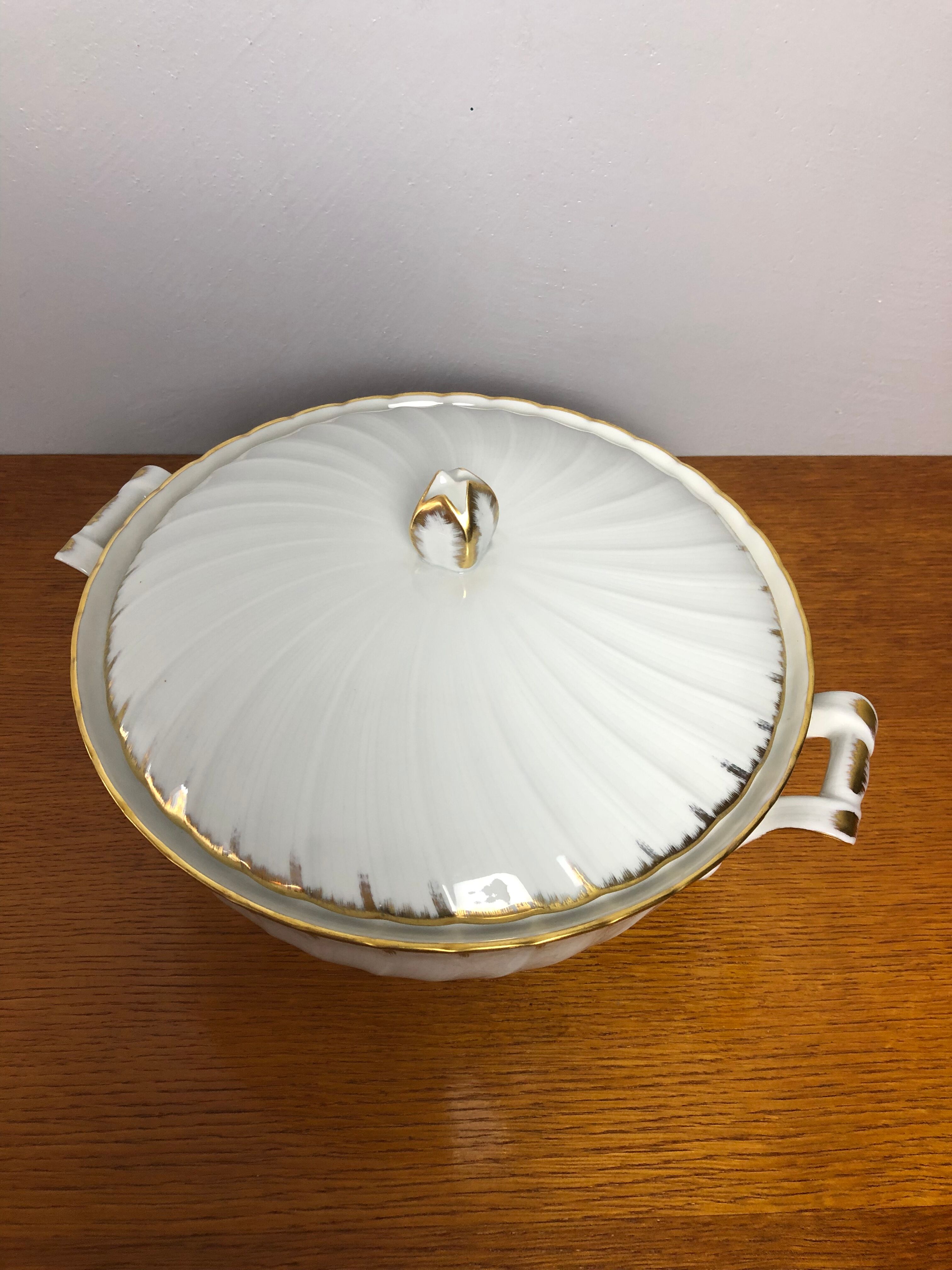 Limoges porcelain soup bowl, Bernardaud