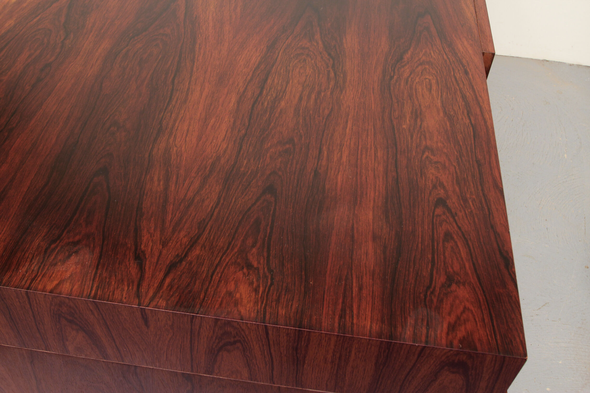 1970s desk in rosewood