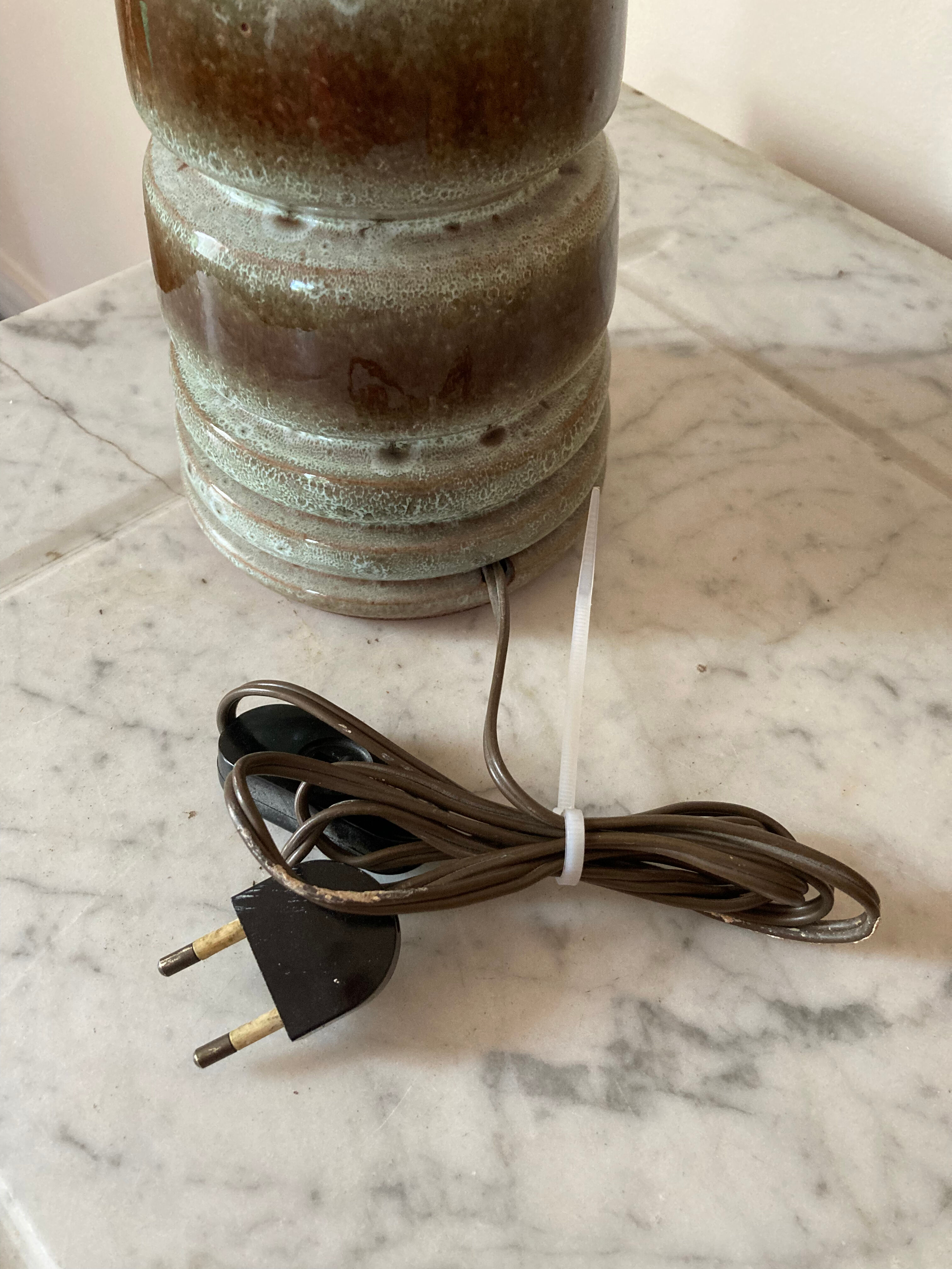 Stoneware brutality lamp