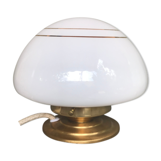 Golden opaline white opaline lamp