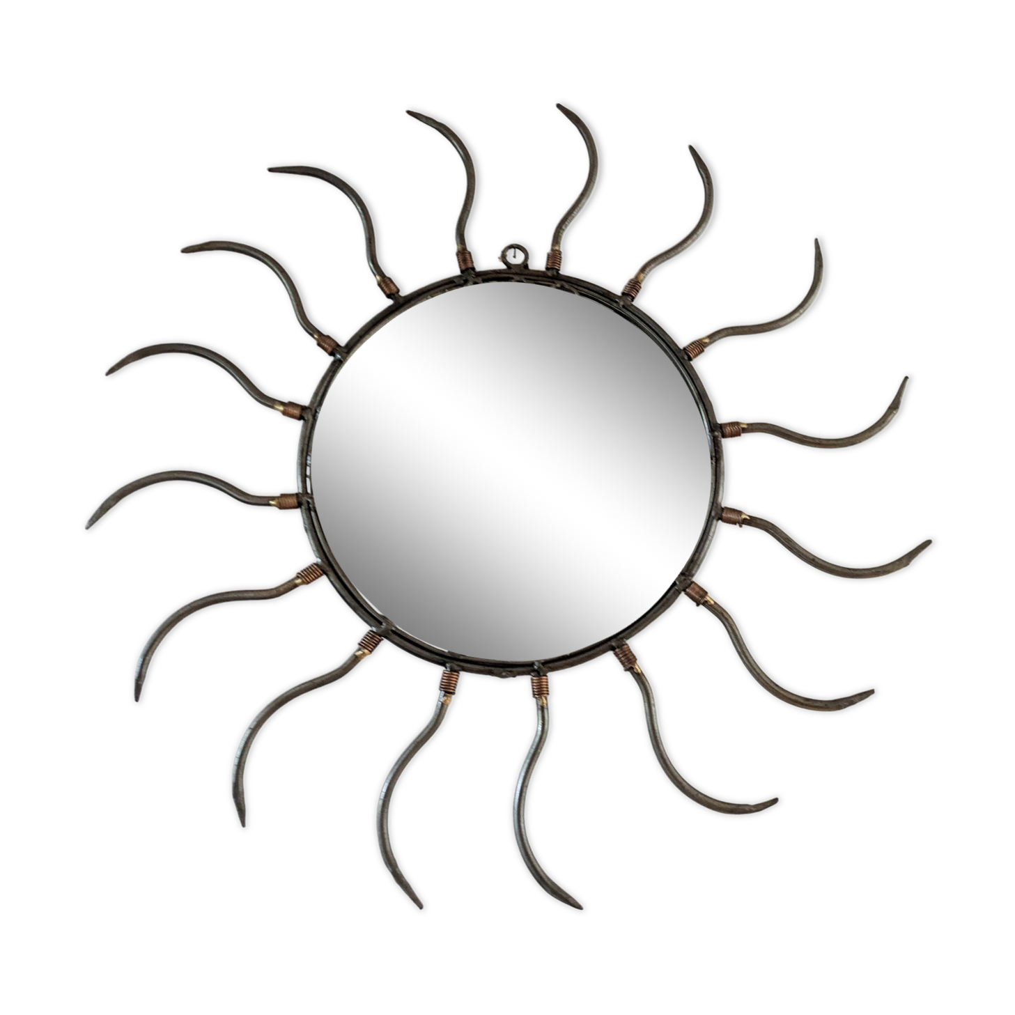 Metal sun mirror