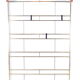 Vintage Brass Wall Coat Rack with Hat Shelf, 1960s