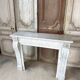 Cheminée en marbre blanc de carrare style Louis XVI vers 1890