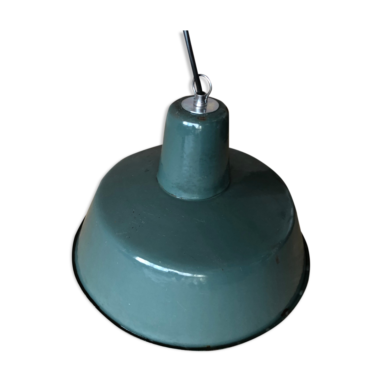 Vintage Industrial Factory Ceiling Lamp from Wikasy A23, 1960s