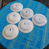 6 deep plates from Gien Chardon series