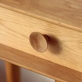 Solid oak tripod console table – vintage & restored