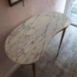 Vintage dressing table form free white marble 1960