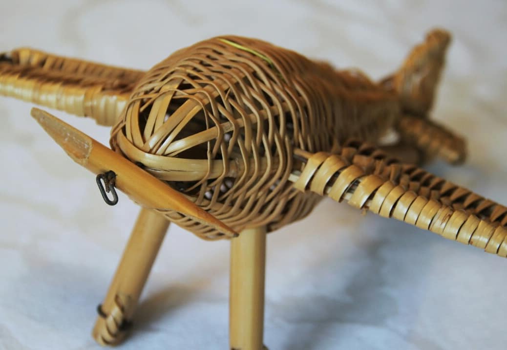 Aircraft vintage rattan