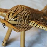 Aircraft vintage rattan