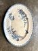 Sarreguemines oval dish in blue ironstone, "Carmen" service