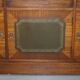 Military buffet Harrods in flame mahogany and leather