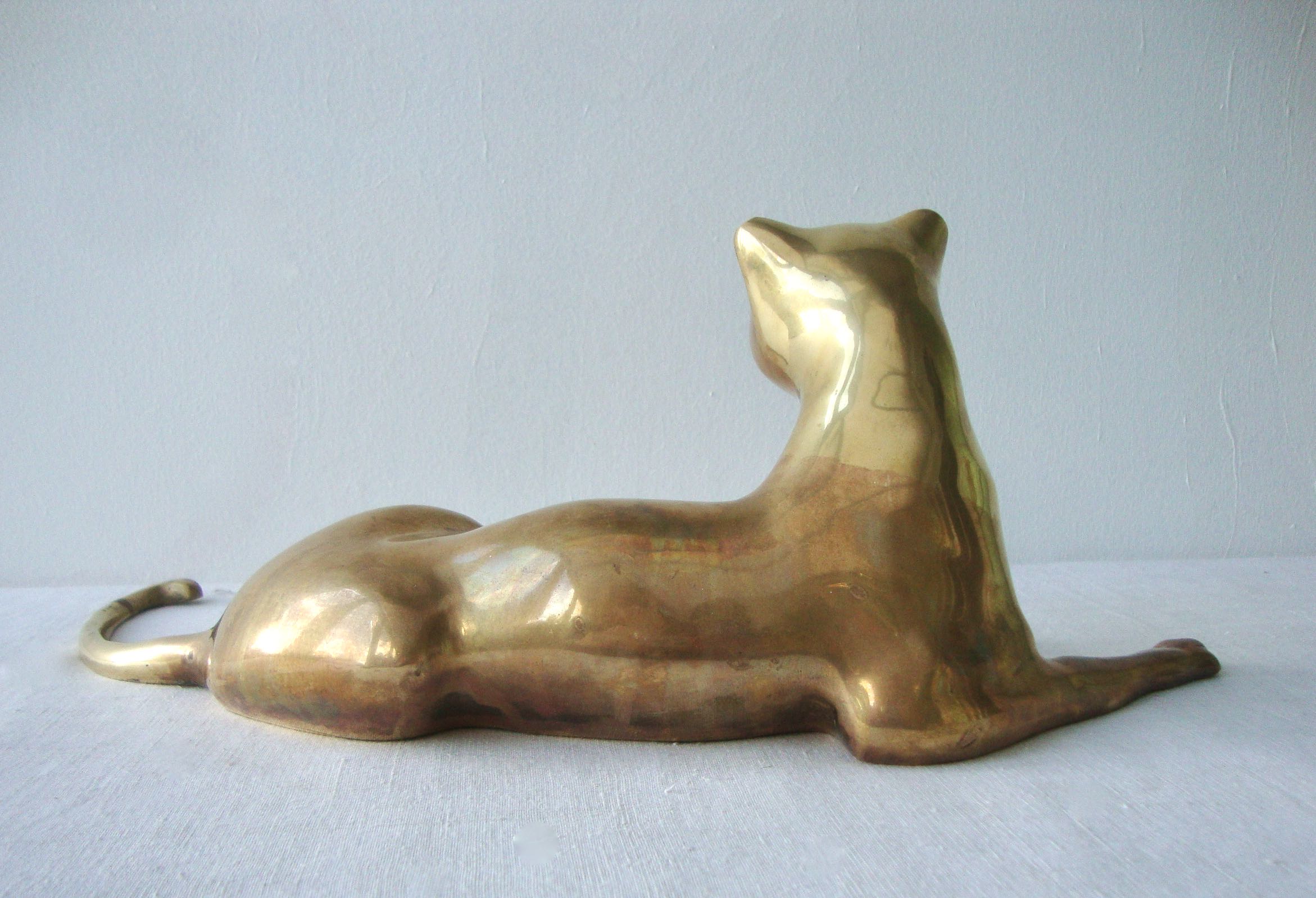 Brass lioness