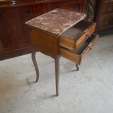 Bedside Louis XVI marqueterie with on 19th siecle