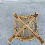 Vintage rattan children's armchair