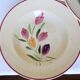 5 assiettes creuses de Longchamp modèle Tulipes 210747