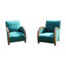 Pair of Club armchairs year 1950