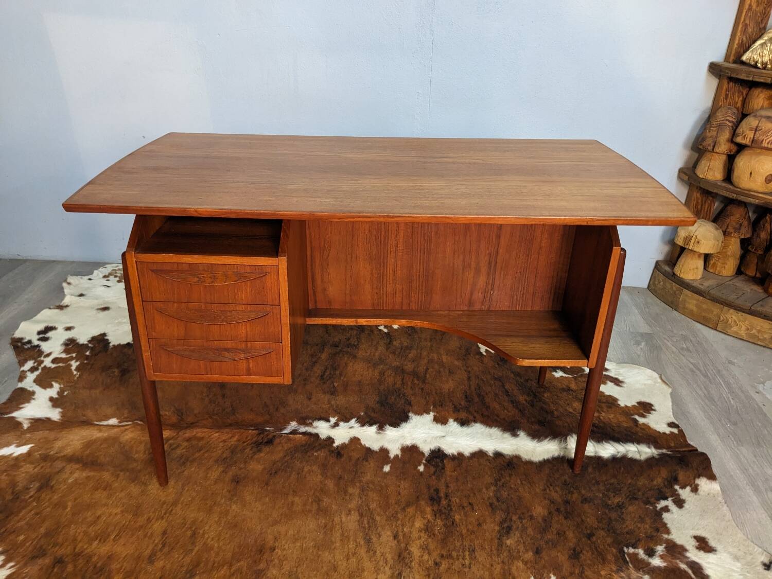 Small Scandinavian teak desk