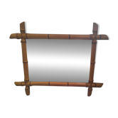 Miroir ancien imitation bambou
