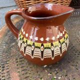 Beautiful pitcher / jug in mixed earth / Troyes region. 50/60's