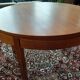 Table ronde extensible scandinave teck vintage